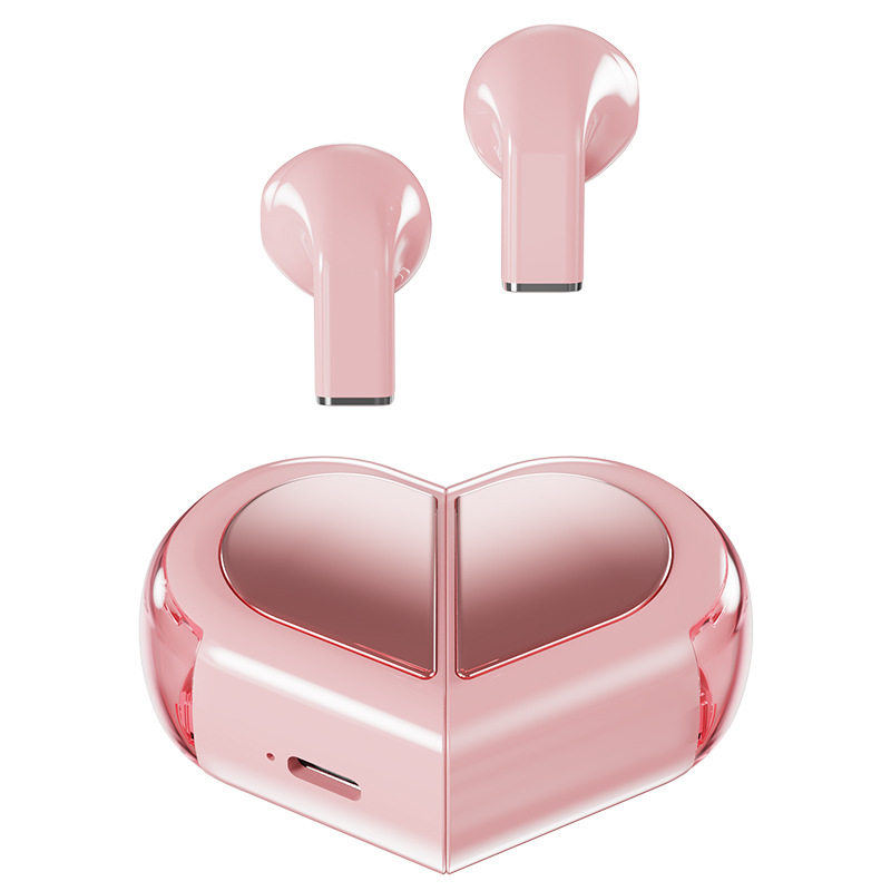 Pc Gaming Apple - ハート型回転式ワイヤレスBluetoothイヤホン HIFIサウンドヘッドホン タッチコントロールイヤホン ゲーミングヘッドセット