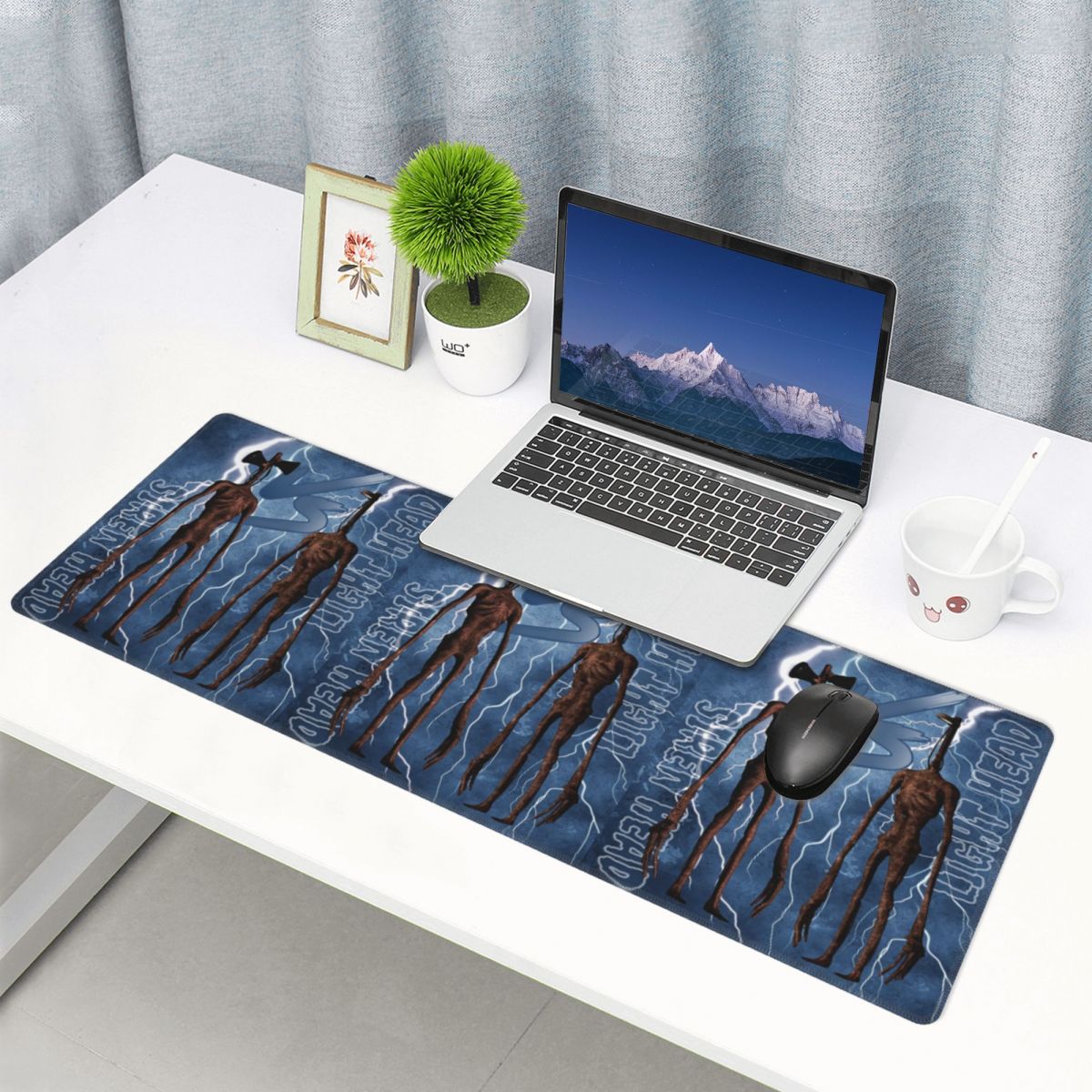Pc Gaming Vs Laptop Gaming - 大型マウスパッド サイレンヘッド VS ライトヘッド ゲーマー用PC ノートパソコンマット