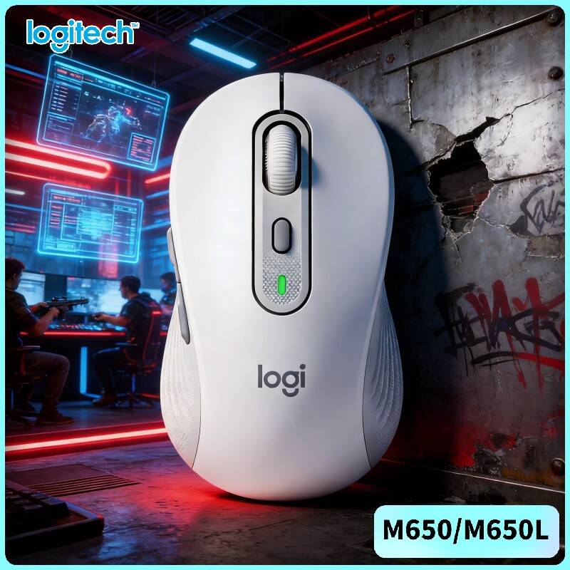 Pc Gaming Logitech - ロジクール M650/M650L エルゴノミクスマウス - 静音クリック、持続可能なリサイクルプラスチック、4000 DPI
