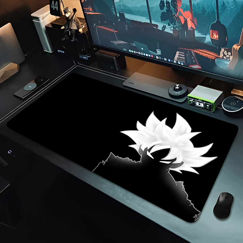 Pc Gaming Keyboard And Mouse - DBZ ブラックアニメマウスパッドドラゴンボール大型 PC コンピュータデスクマット抗摩耗ゲーミングマウスパッドキーボードゲーマーアクセサリーテーブルパッド