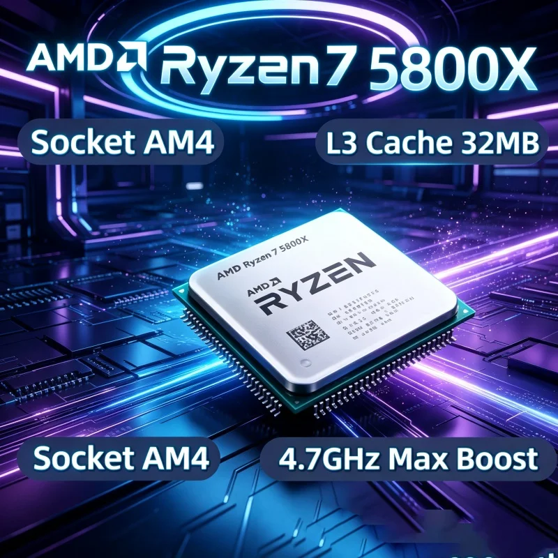 Pc Gaming Cpu - 古いPCのアップグレード用 AMD Ryzen 7 5800X プロセッサー