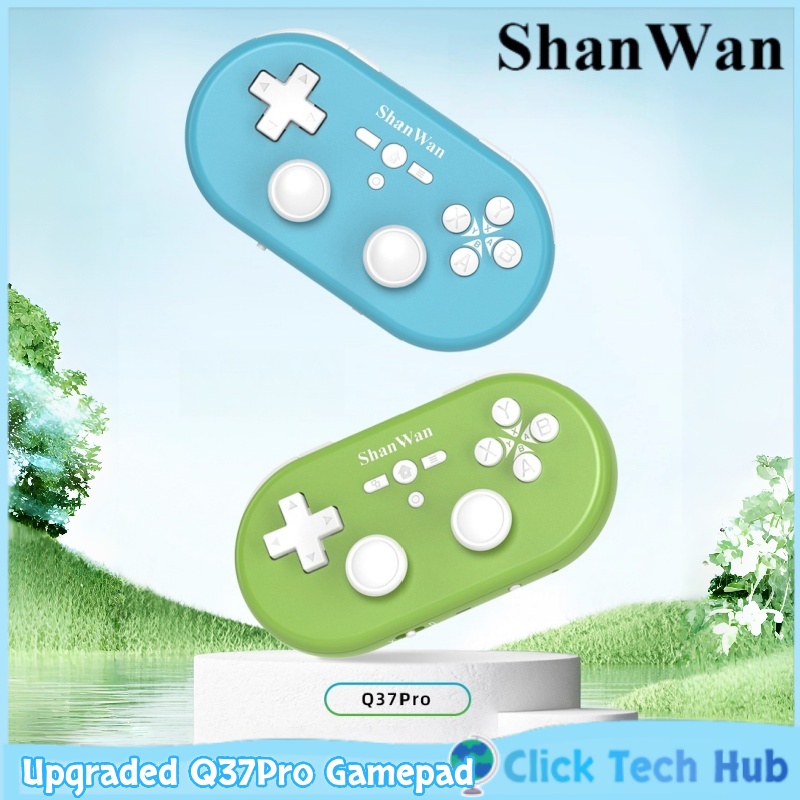 Pc Gaming Apple - アップグレードされたShanwan Q37proミニポータブルゲームコントローラー、デュアルホールワイヤレス、Android、Apple、PCでマウスとキーボードとしても使用可能