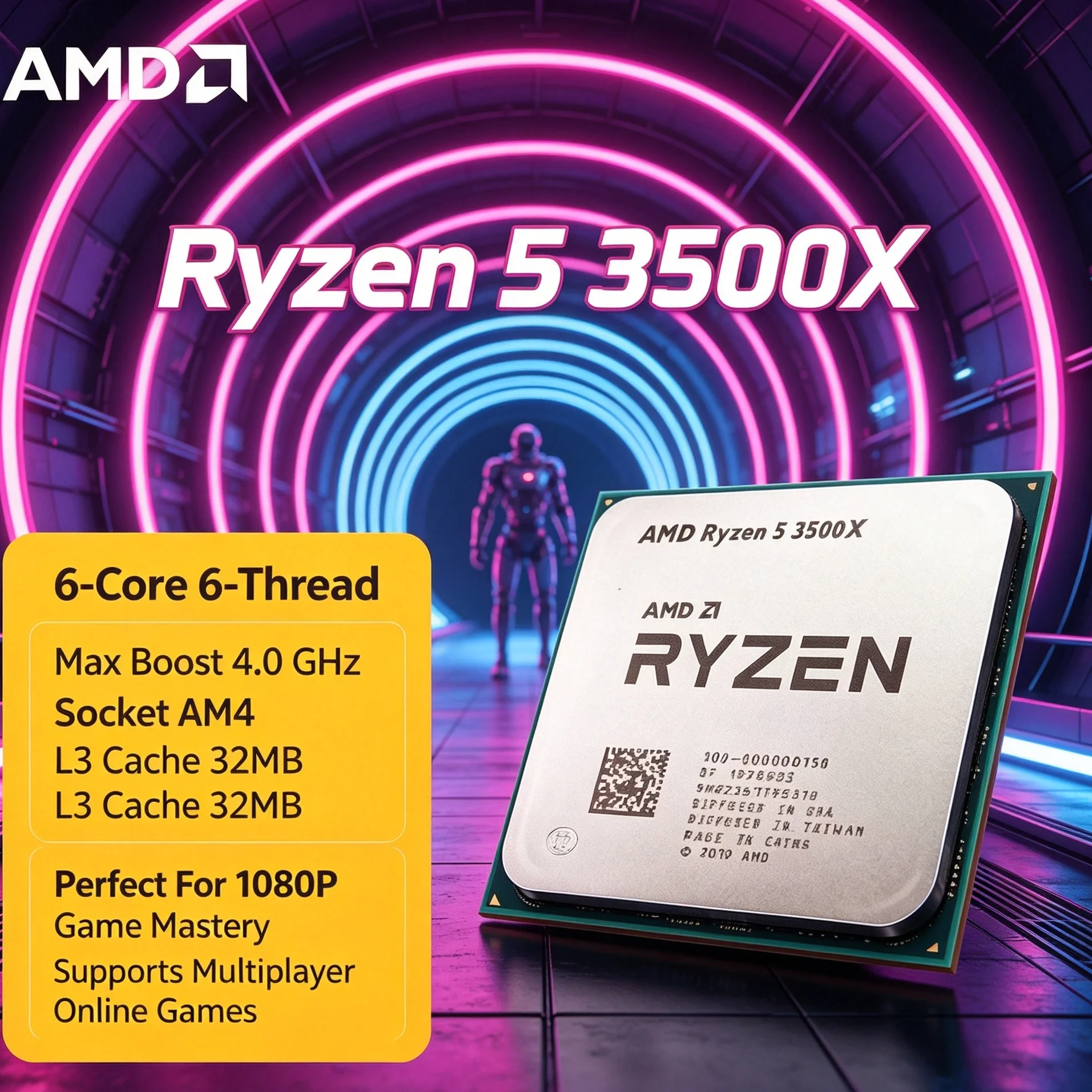 Pc Gaming Cpu - AMD Ryzen 5 3500X デスクトップCPU 6コア