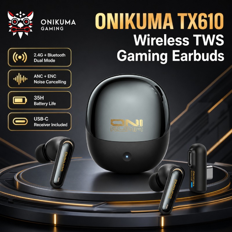 Pc Gaming Apple - ONIKUMA TX610 ワイヤレスゲーミングイヤホン デュアルモード 2.4GHz Bluetooth