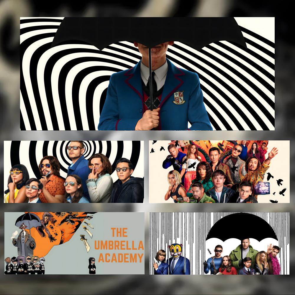 Pc Gaming Umbrella - クールなスーパーヒーローショー U-Umbrella Academy マウスパッド 大型厚手デスクパッド ステッチエッジ