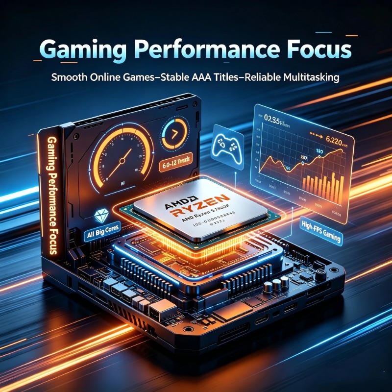RGBビルド用ゲーミングCPU R5 7400F AM5 6 - Pc Gaming Cpu のレビューと価格