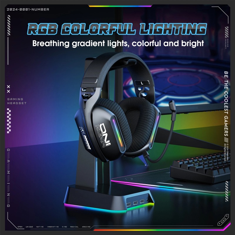 ONIKUMA GT808 ワイヤレスゲーミングヘッドセット - Pc Gaming Apple のレビューと価格
