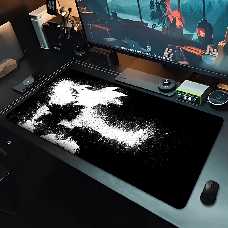 DBZ ブラックアニメマウスパッドドラゴンボール大型 PC  - Pc Gaming Keyboard And Mouse のレビューと価格
