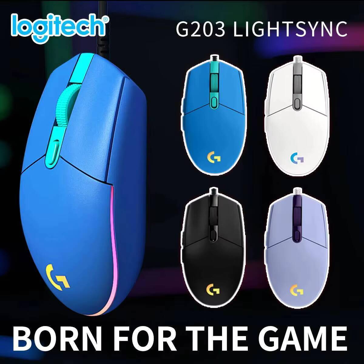ロジクール G203 LIGHTSYNC ゲーミングマウス  - Pc Gaming Logitech のレビューと価格
