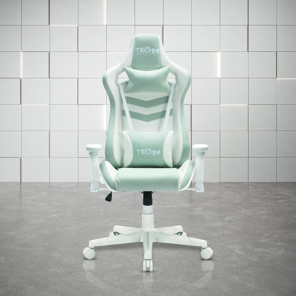 パステルグリーンの多層生地ゲーミングチェア - Gaming Chair のレビューと価格
