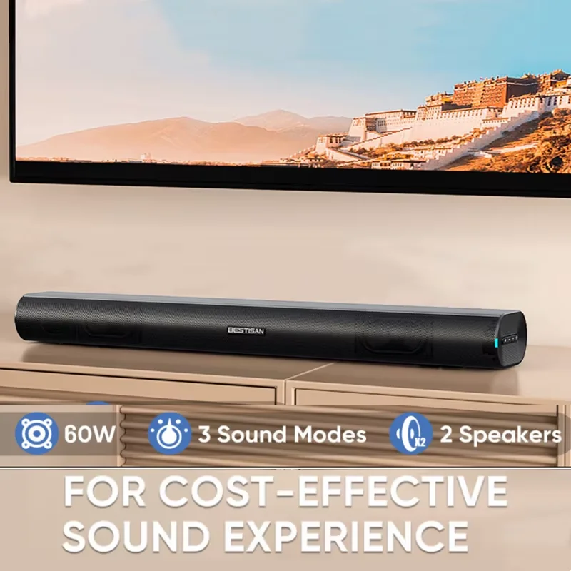 60Wサウンドバー テレビ用 Bluetooth/AUX/H - Pc Gaming Apple のレビューと価格