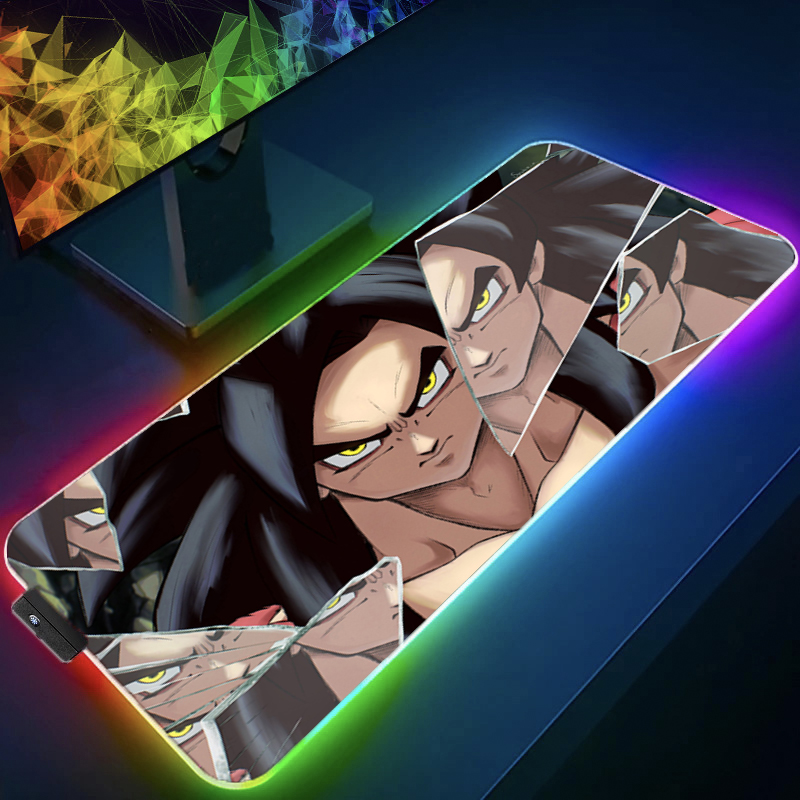 LED マウスパッドドラゴンボールコンピュータラップトップア - Pc Gaming Keyboard And Mouse のレビューと価格
