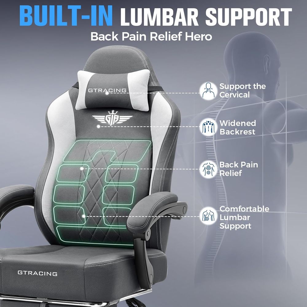 人間工学に基づいたハイバックゲーミングチェア、通気性のある生 - Gaming Chair のレビューと価格