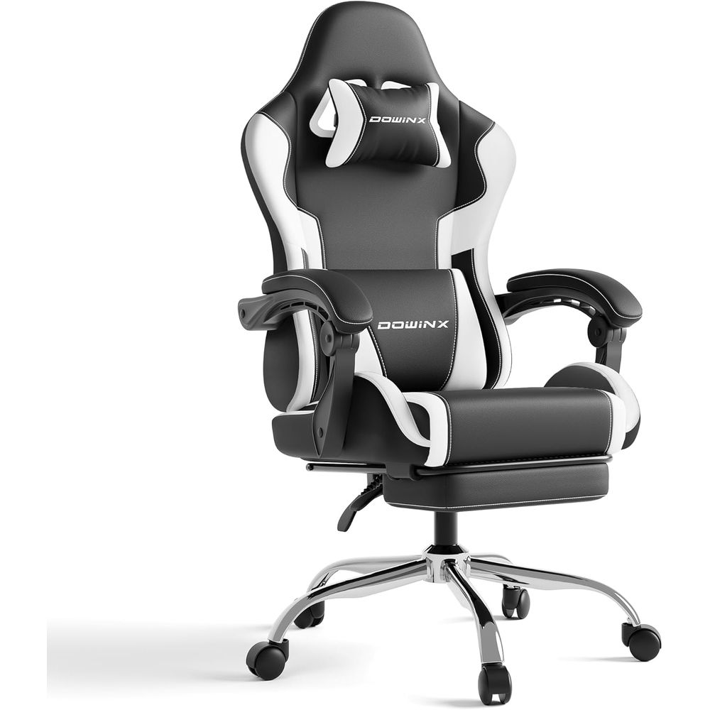 人間工学に基づいたゲーミングチェア、ランバーサポートと枕付き - Gaming Chair のレビューと価格