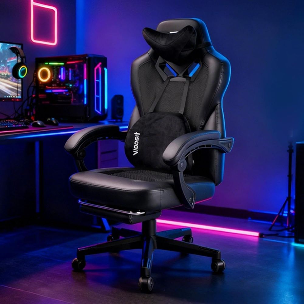人間工学に基づいたリクライニングオフィスチェア、フットレスト - Gaming Chair のレビューと価格