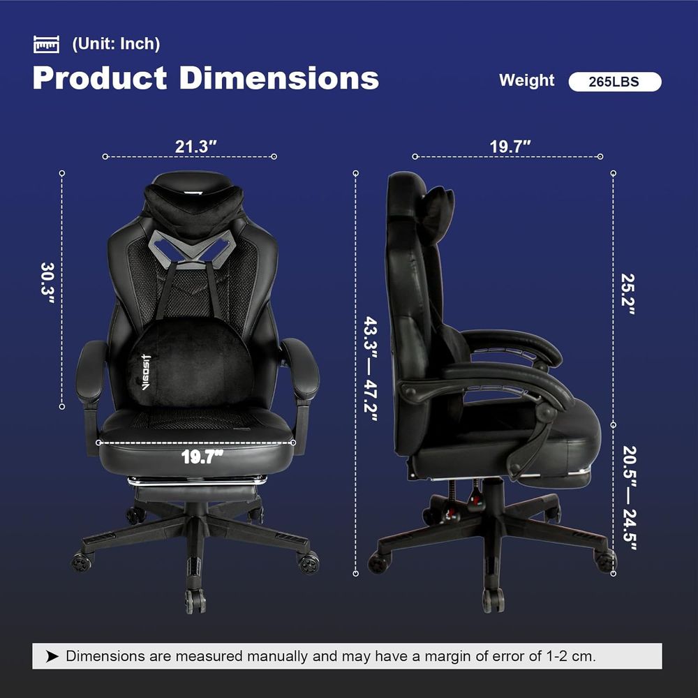 人間工学に基づいたリクライニングオフィスチェア、フットレスト - Gaming Chair のレビューと価格