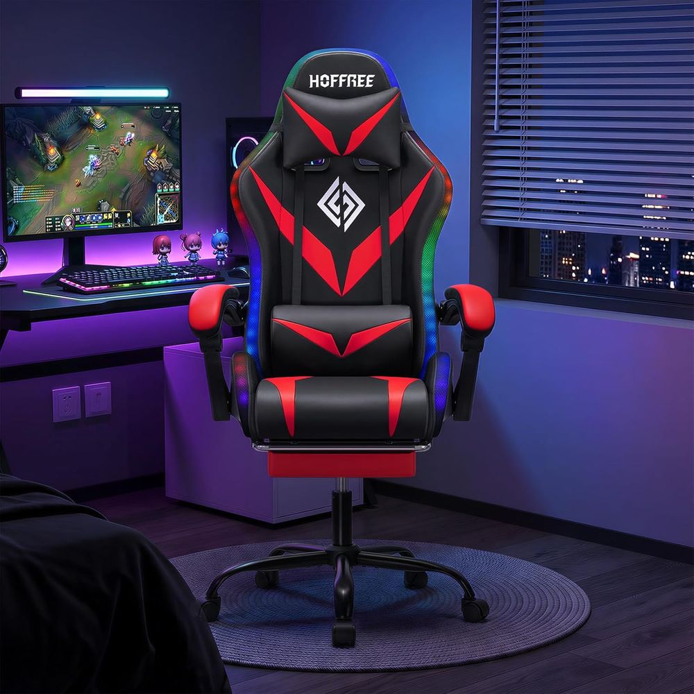 人間工学に基づいたハイバックゲーミングチェア（マッサージ機能 - Gaming Chair のレビューと価格