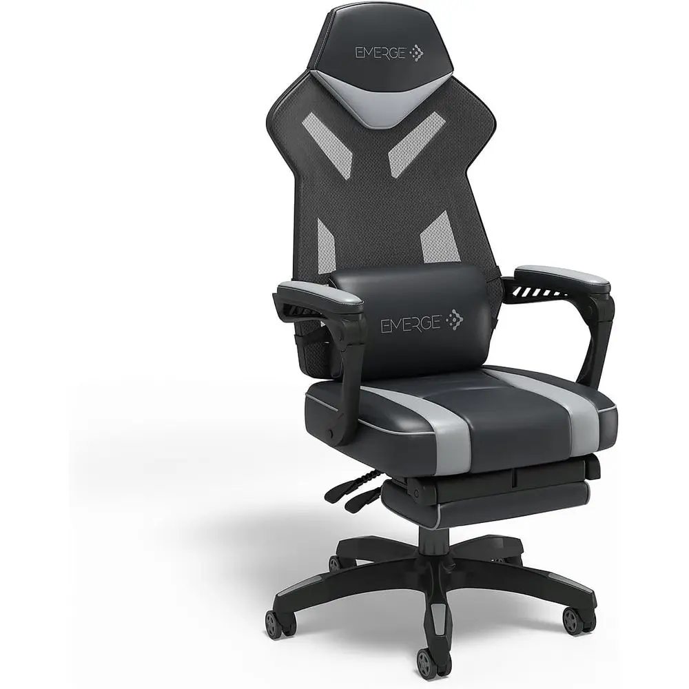 人間工学に基づいた高さ調節可能な回転式ゲーミングチェア（ブラ - Gaming Chair のレビューと価格